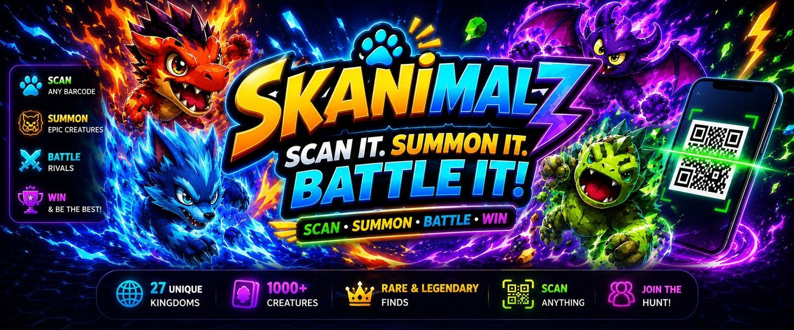 Skanimalz — scan a barcode, summon a creature